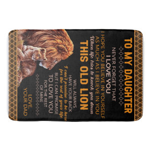 Aangepast voor mijn dochterlionmandje badmat