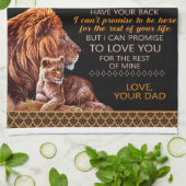 Aangepast voor mijn dochterlionmandje theedoek (Gevouwen)