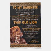 Aangepast voor mijn dochterlionmandje theedoek (Verticaal)