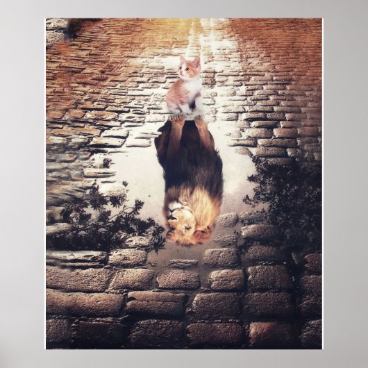 Aangepast voor mijn koffertje en leeuwenmandje poster (Voorkant)