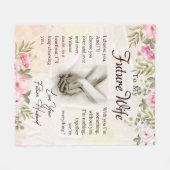 Aangepast voor mijn toekomstige kindermandje fleece deken (Voorkant (Horizontaal))