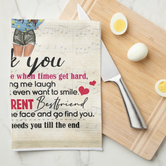 Aangepast voor mijn trommel theedoek (Quarter Fold)