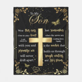 Aangepast voor mijn zoon bank fleece deken (Voorkant)