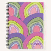 Aangepast voor moderne Abstracte Waterverf Notitieboek (Voorkant)