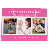 Aangepast voor moederdag fotocollage groot cadeauzakje (Achterkant)