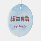 Aangepast voor Noordpool- of kerstlocomotief Keramisch Ornament (Rechts)