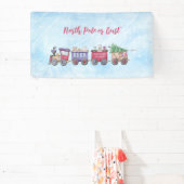 Aangepast voor Noordpool- of kerstlocomotief Spandoek (Insitu)