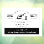 Aangepast voor Notarisservices Professional White  Raamsticker (Vel 3)