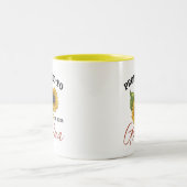 Aangepast voor oma-zonnebloempitten tweekleurige koffiemok (Center)