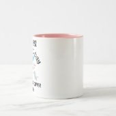 Aangepast voor onze eerste Moederdag 2023 Tweekleurige Koffiemok (Center)