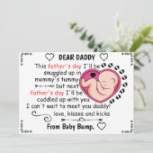 Aangepast voor onze eerste Vaderdag cadeaubon zoda Feestdagenkaart (Staand voorkant)