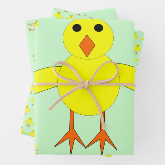 Aangepast voor paasbroodje inpakpapier vel (In situ)