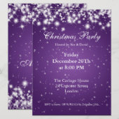 Aangepast voor partijuitnodiging Paarse legant Spa Kaart (Voorkant / Achterkant)