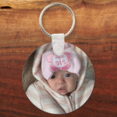 Aangepast voor pasgeboren foto sleutelhanger (Voorkant)
