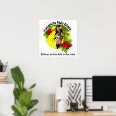 Aangepast voor Poster 2 van Yamamoto Hula Ohana (Thuiskantoor)