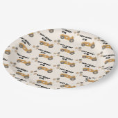 Aangepast voor  rackauto op thuisdag papieren bordje