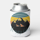 Aangepast voor retro sunset-bergen blikjeskoeler (Blikje Voorkant)