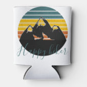 Aangepast voor retro sunset-bergen blikjeskoeler (Voorkant)