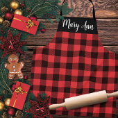 Aangepast voor rode en zwarte buffels schort