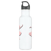 Aangepast voor roze ballet-dansen waterfles  (Achterkant)