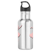 Aangepast voor roze ballet-dansen waterfles (Achterkant)