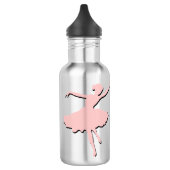Aangepast voor roze ballet-dansen waterfles (Links)
