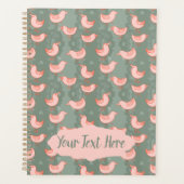 Aangepast voor roze zalige vogels planner (Voorkant)
