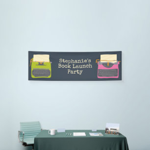 Aangepast voor  schrijfmachines Boek starten Spandoek