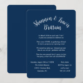 Aangepast voor Shannon, Trouw Elopement Kaart (Voorkant / Achterkant)