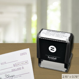 Aangepast voor storting alleen stempel | 4 lijnen