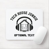 Aangepast voor Technology House Music Junkie (Lich Muismat (Met muis)