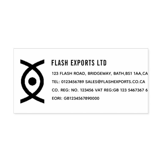 Aangepast voor uw eigen bedrijf Ink Stempel (Design)