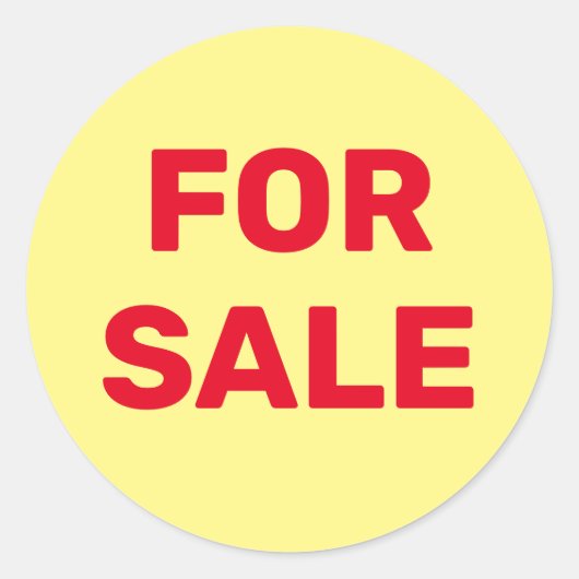 Aangepast voor verkoop ronde sticker (Voorkant)