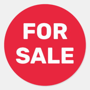 Aangepast voor verkoop ronde sticker