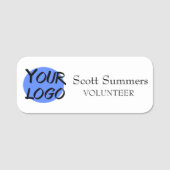 Aangepast voor vrijwillige Logo Naamplaatje (Voorkant)