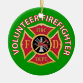 Aangepast voor vrijwilligers keramisch ornament (Voorkant)