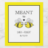 Aangepast voor weddenschap bij bijen wijn etiket (Enkel label)