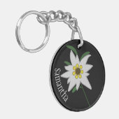 Aangepast voor witte en zwarte Edelweiss Sleutelhanger (Voorkant Links)