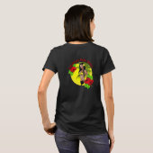 Aangepast voor Yamamoto Hula Ohana. Rode tekst T-S T-shirt (Achterkant volledig)