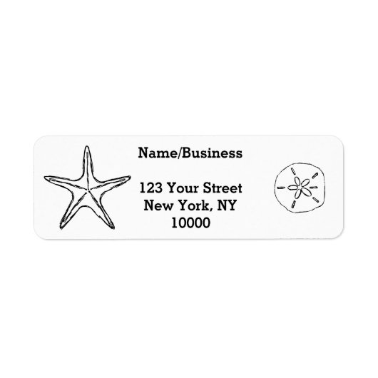 Aangepast voor zeepdollar etiket (Voorkant)