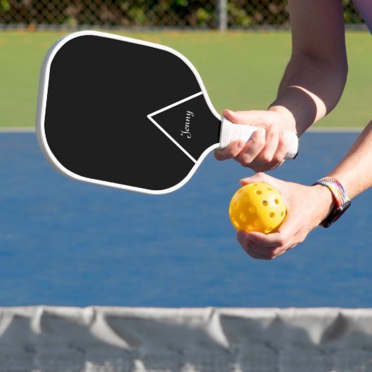 Aangepast voor zwart en wit pickleball paddle (Insitu)