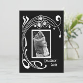 Aangepast voor zwart-wittekendeco kaart (Staand voorkant)