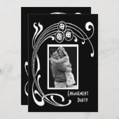 Aangepast voor zwart-wittekendeco kaart (Voorkant / Achterkant)