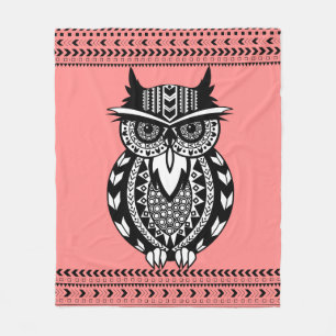 Aangepast voor zwart-witwortel fleece deken