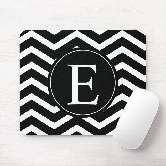 Aangepast voor zwarte en witte Chevron Muismat (Met muis)