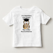 Aangepast voorschoolse Afstuderen T-Shirt, Wise Ow Kinder Shirts (Voorkant)