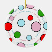 Aangepast voorschoolse feestdag 2 keramisch ornament (Achterkant)