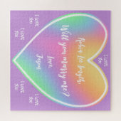 Aangepast voorstel Jigzaag Puzzle Legpuzzel (Horizontaal)