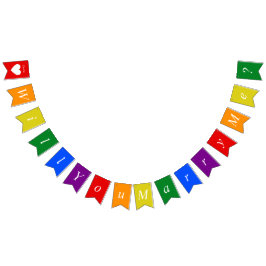 Aangepast voorstel LGBTQ zal je me regenboogstrale Vlaggetjes