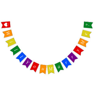 Aangepast voorstel LGBTQ zal je me regenboogstrale Vlaggetjes